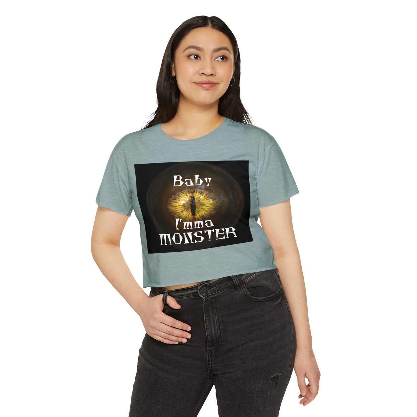 Baby I'mma Monster Women's Crop Top