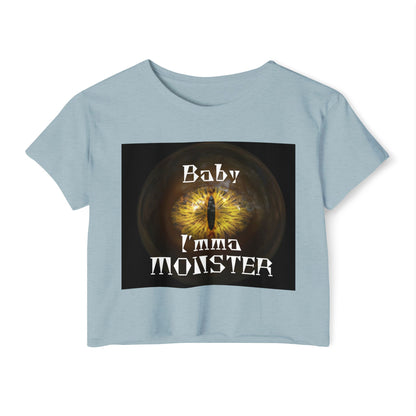 Baby I'mma Monster Women's Crop Top