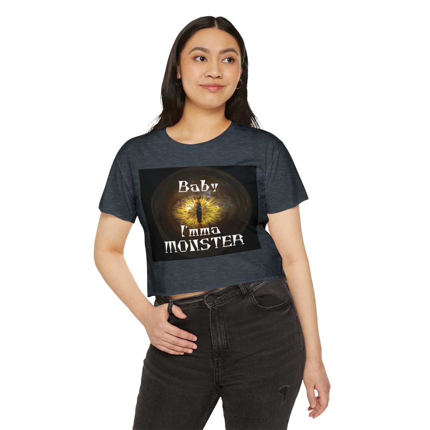 Baby I'mma Monster Women's Crop Top