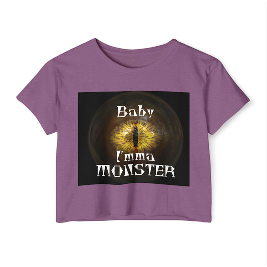 Baby I'mma Monster Women's Crop Top