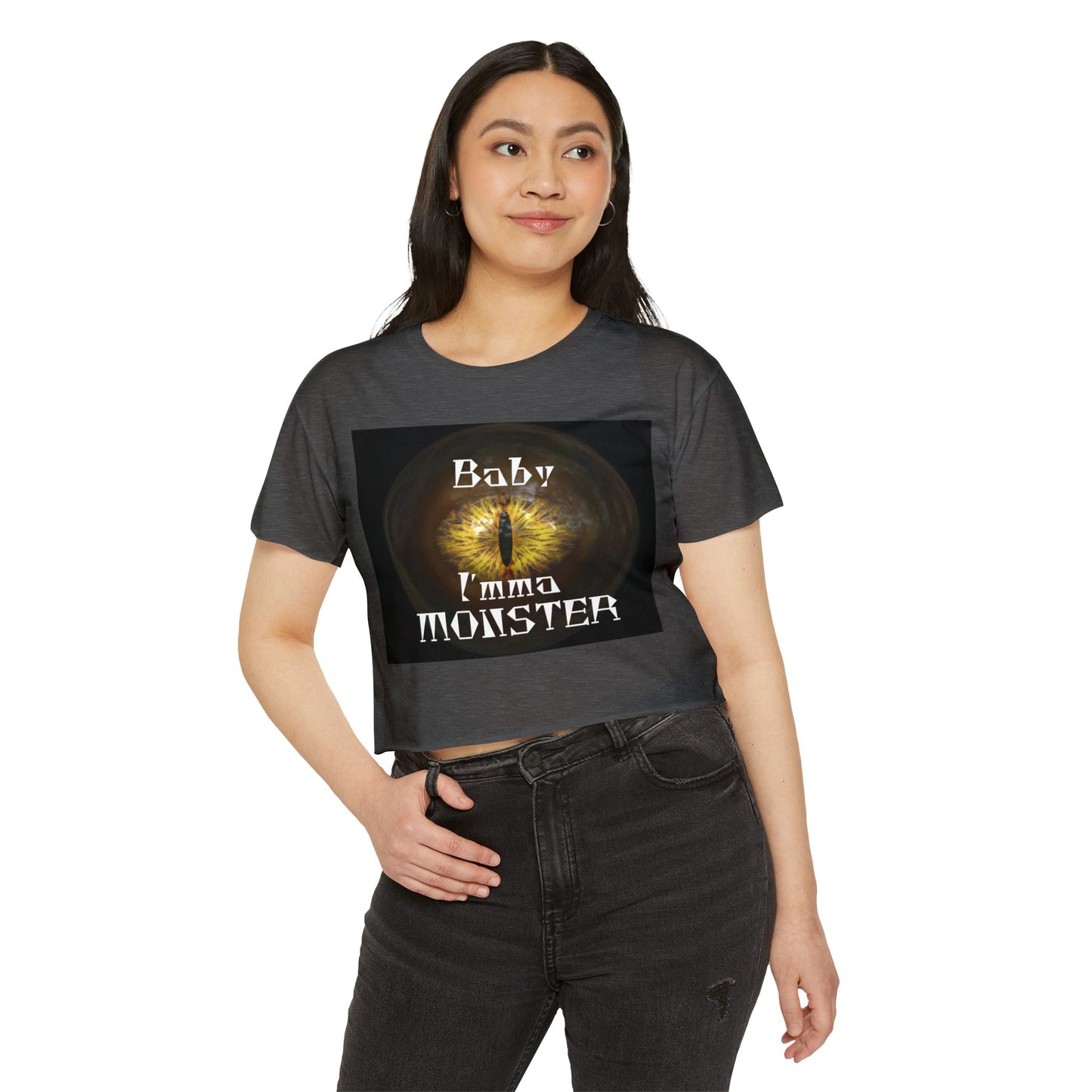 Baby I'mma Monster Women's Crop Top