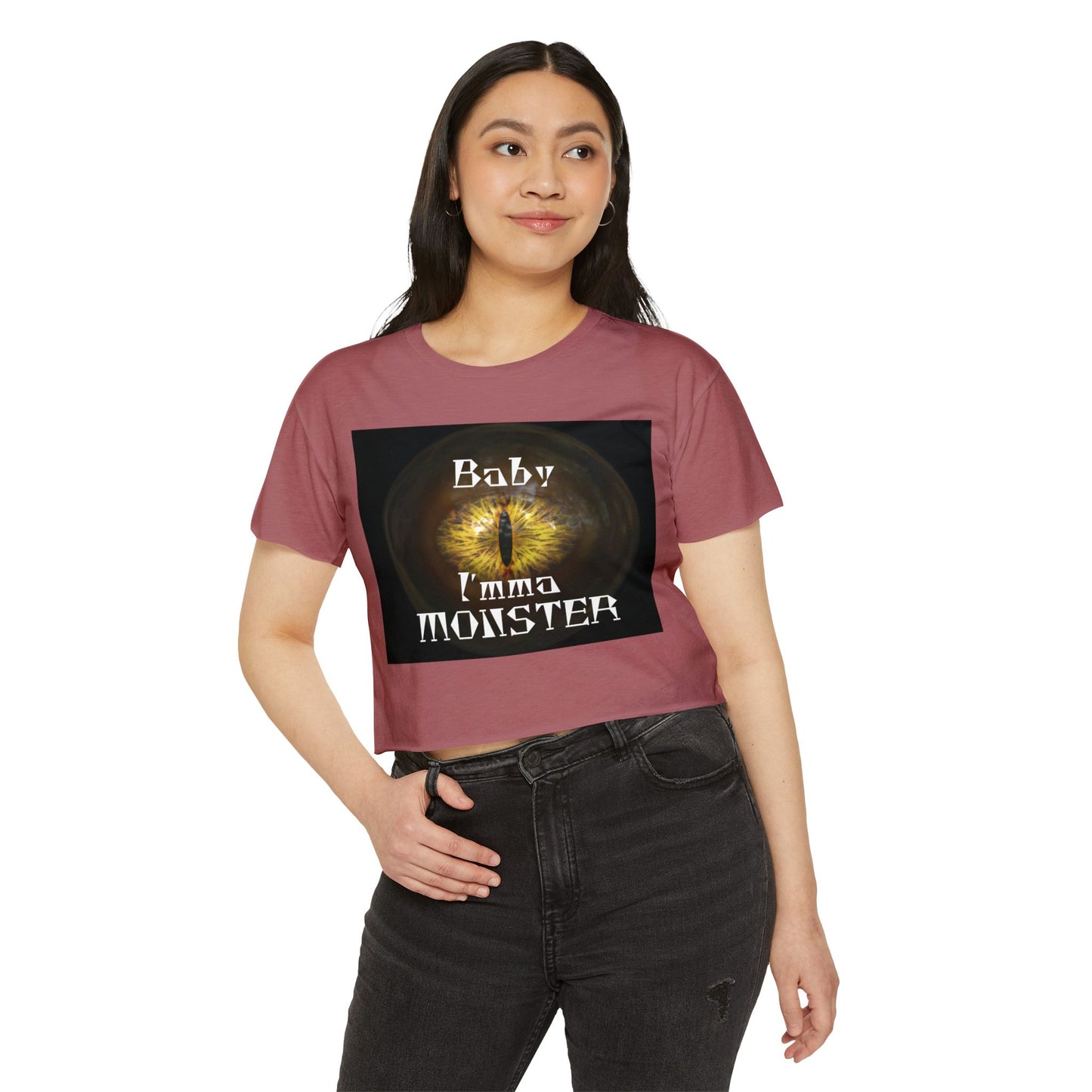 Baby I'mma Monster Women's Crop Top