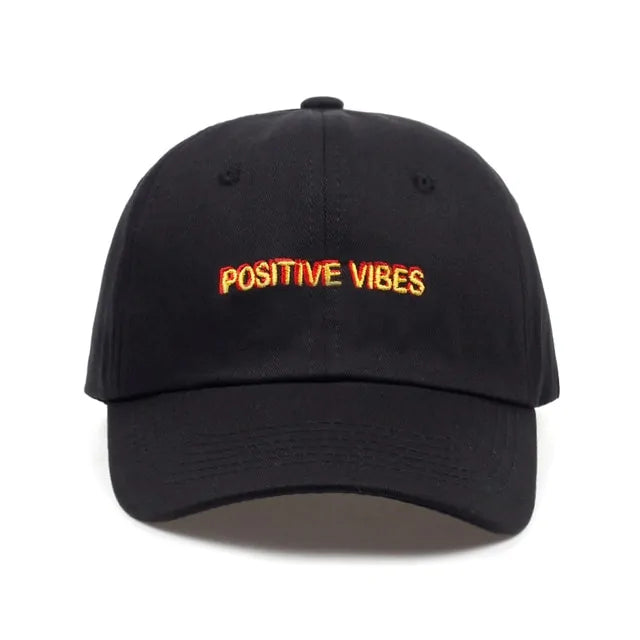 Positive Vibes Embroidery Dad Hat