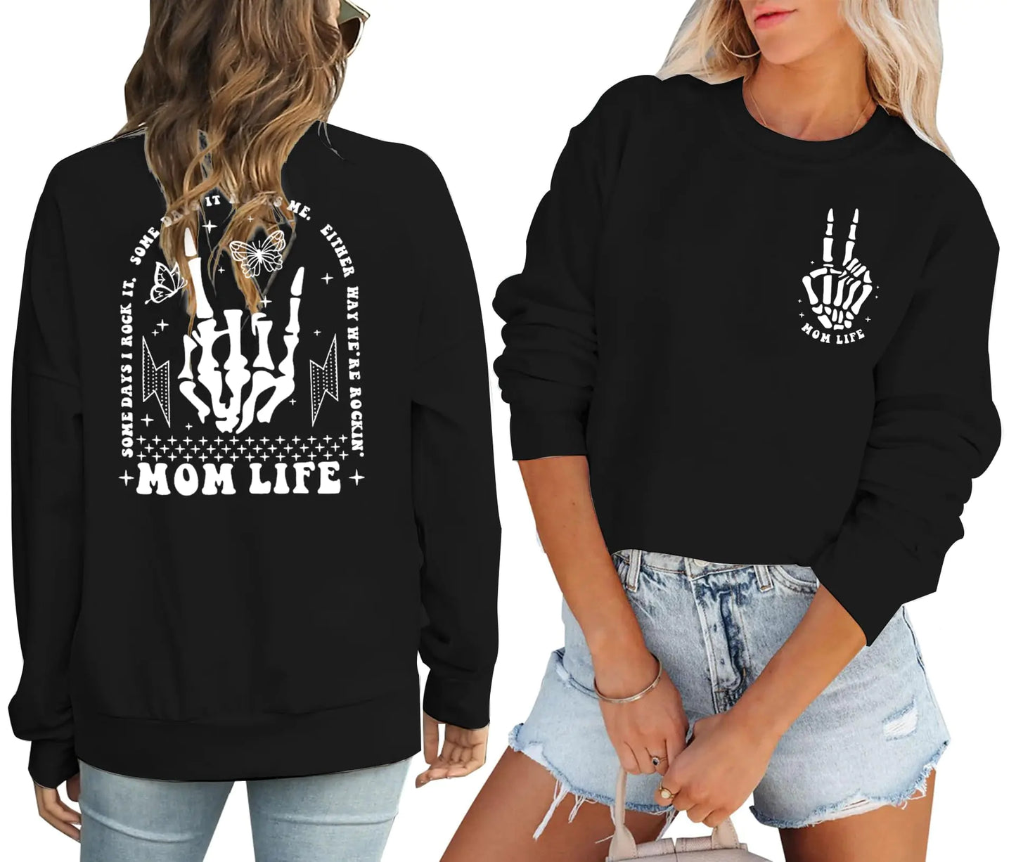 Mom Life Pullover Motherhood Some Days I Rock It Sweatshirt