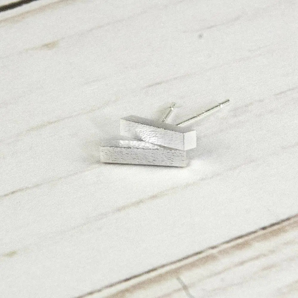 Sterling Silver Love Bar Earrings